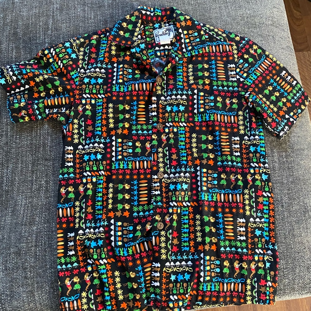 Paradise Style Hawaii Hawaiian Shirt Size Small